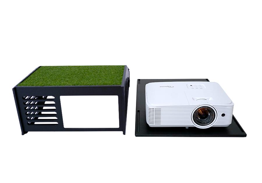 ProGuard Short Throw Projector Floor Mount - Mounted Setup