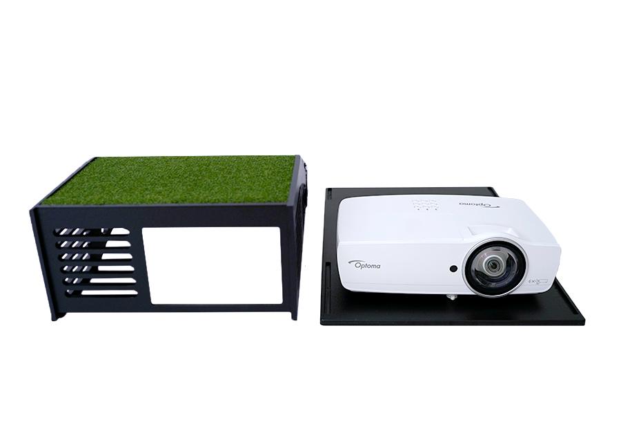 ProGuard Short Throw Projector Floor Mount - Mounted Setup