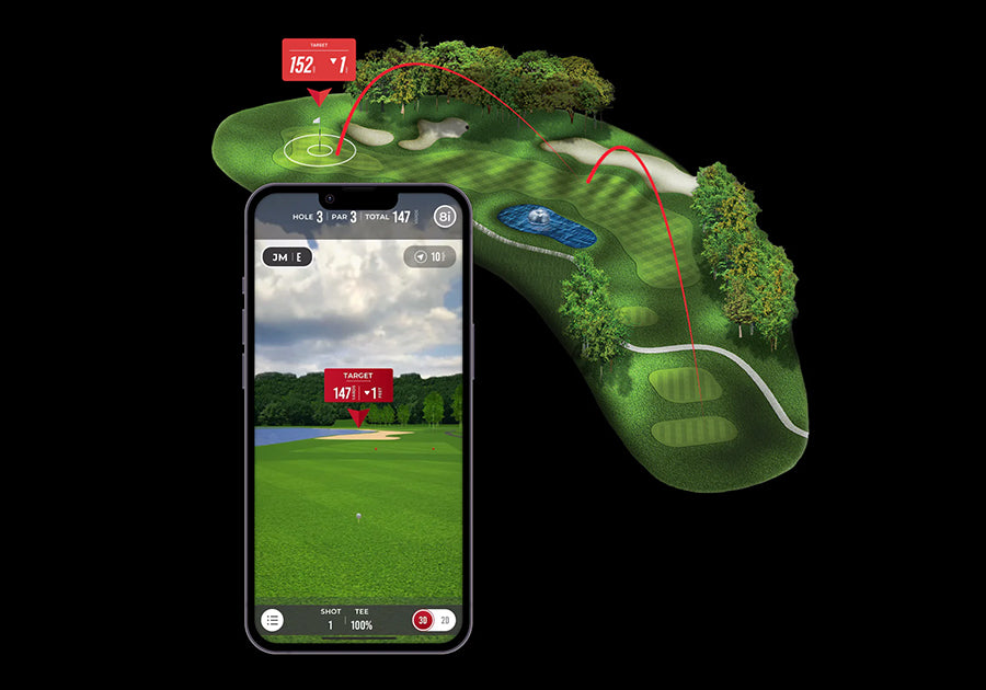 Rapsodo MLM2PRO Launch Monitor and Golf Simulator - Course View