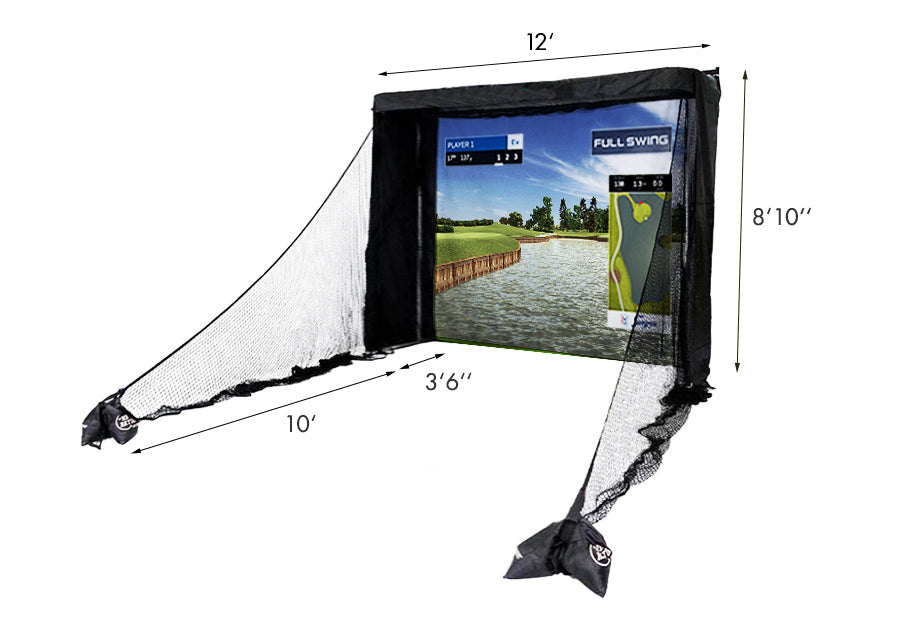 Full Swing KIT Premium Golf Simulator Package - Simulator Setup