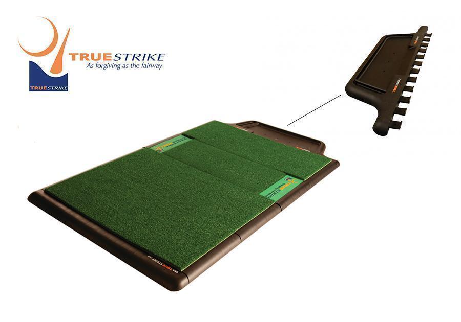 TrueStrike Golf Mat Ball Tray - On Hitting Mat