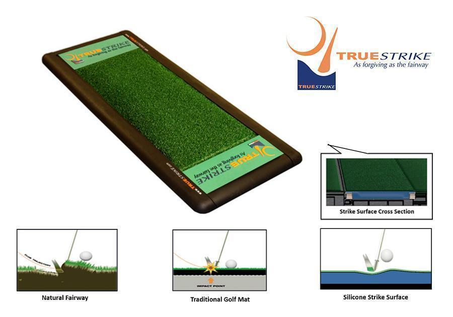TrueStrike Golf Mat - Portable - On Hitting Mat