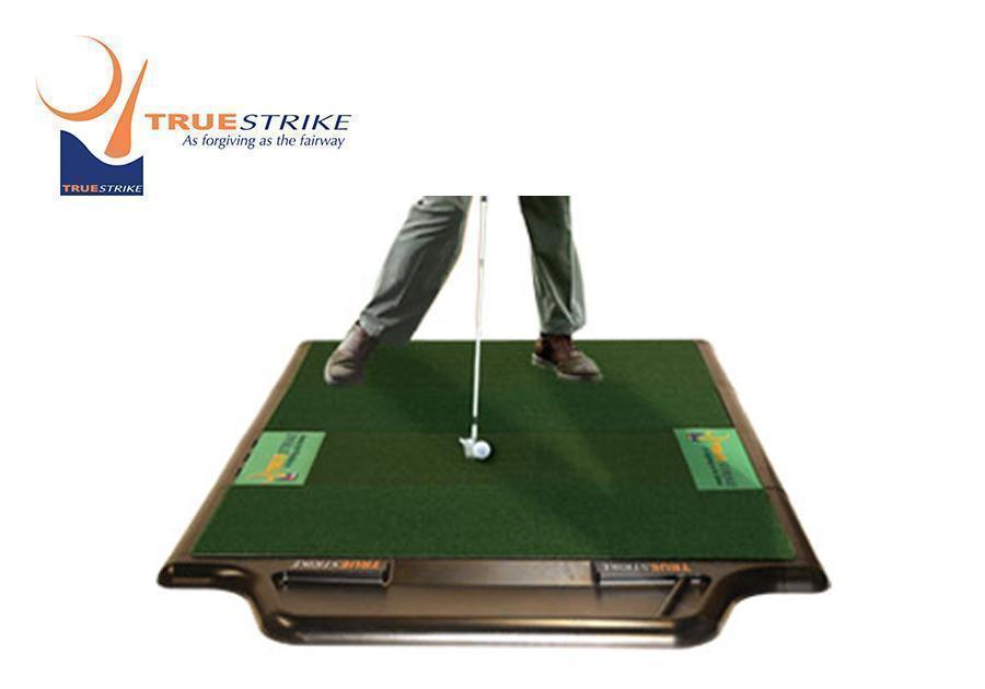 TrueStrike Single Golf Simulator Hitting Mat Swing