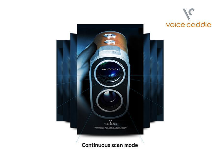 Voice Caddie SL1 Active Golf Hybrid GPS/Laser Rangefinder Continuous Scan Mode