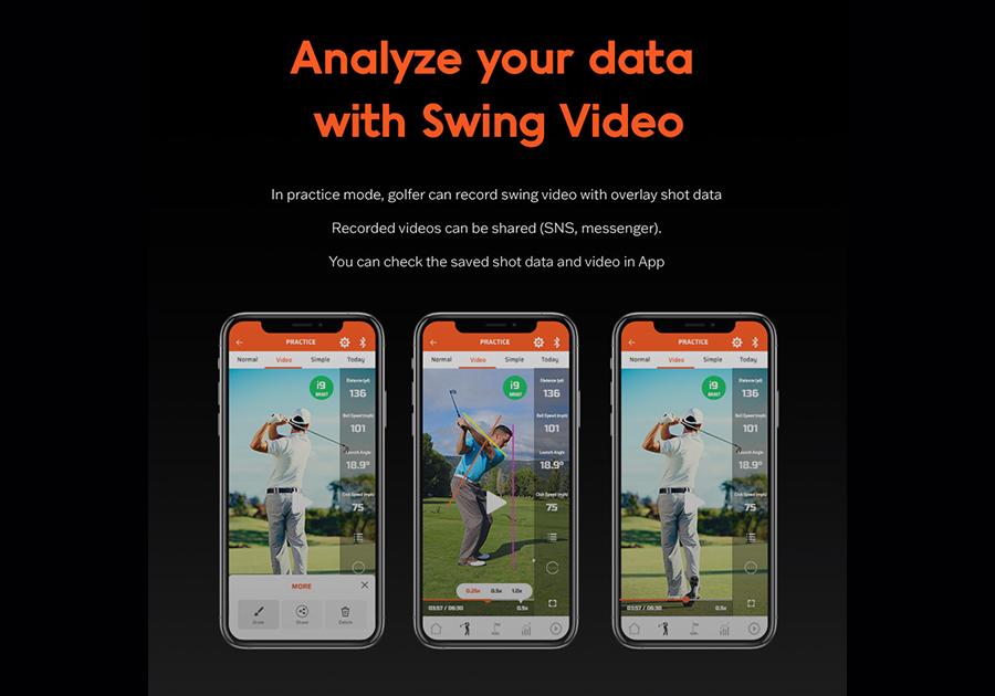 Swing Caddie SC300i Golf Launch Monitor - Data Display